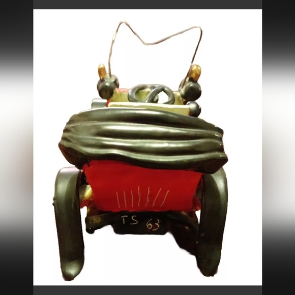 Vintage Capodimonte Ceramic Old Car Renault Italy 1904 Hand Painted - Picture 10 of 10